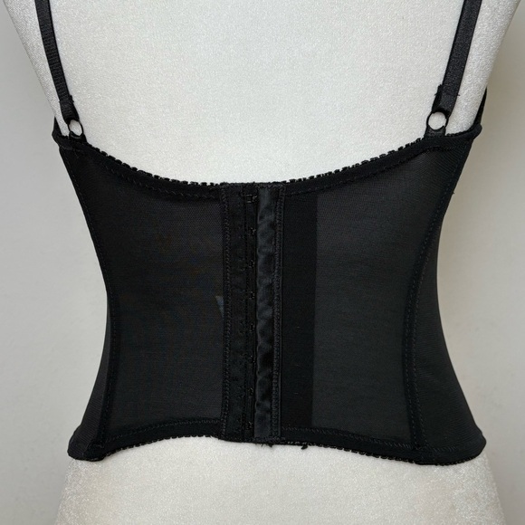 Mesh Lace Bow Corset with Underwire Bra - Picture 5 of 13